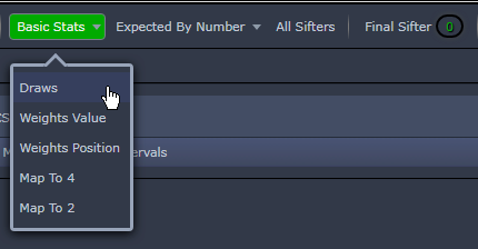 Basic Stats Filters -> Draws